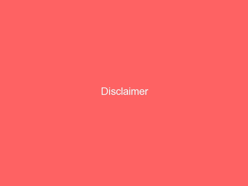 Disclaimer